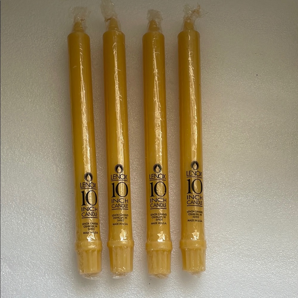 Lenox Yellow Party Decorations Taper Candles